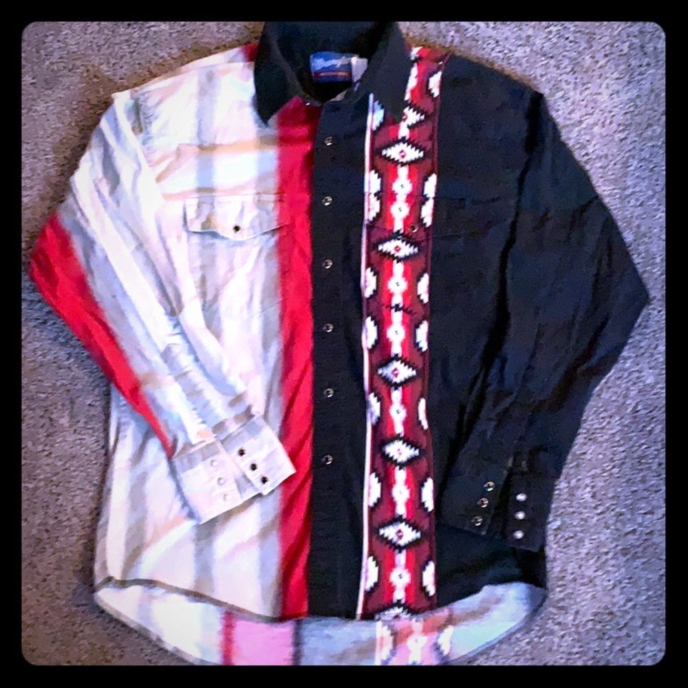 Vintage wrangler western button up